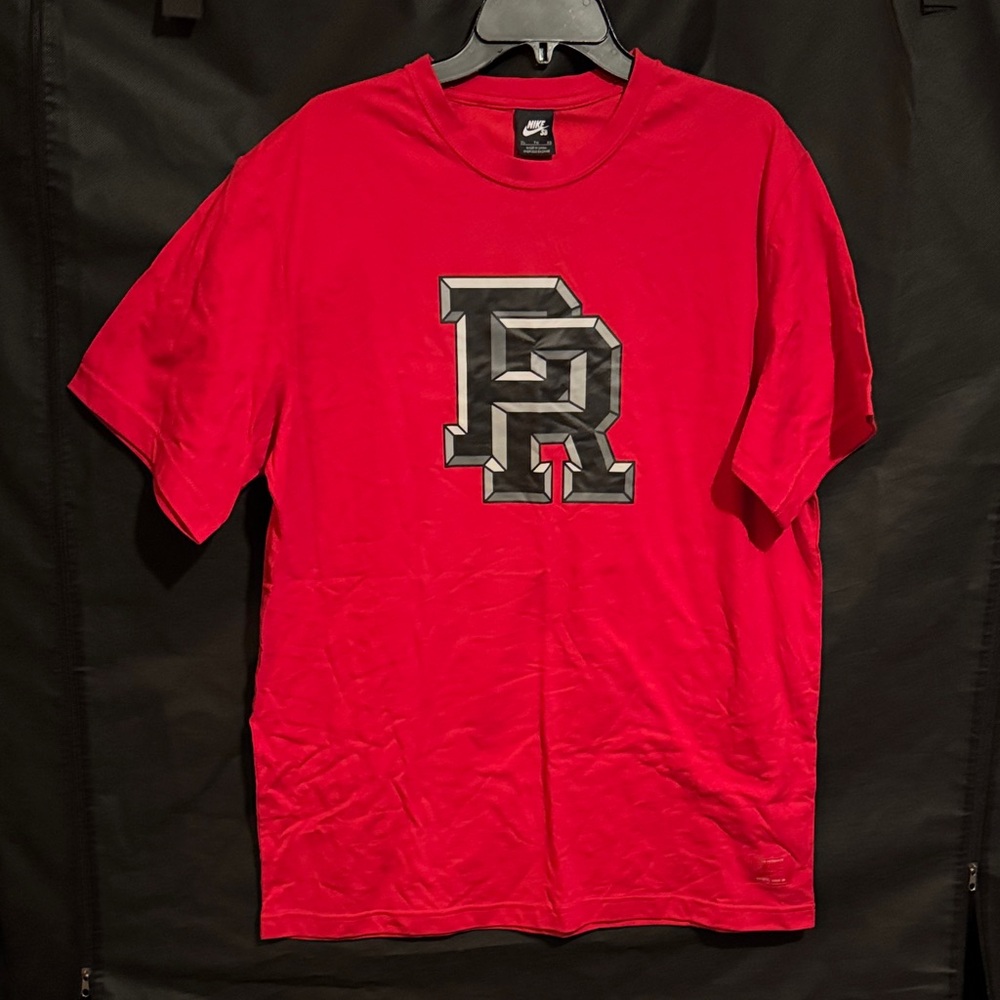 Nike SB Paul Rodriguez Skateboarding Red Tee with Bold Graphic
